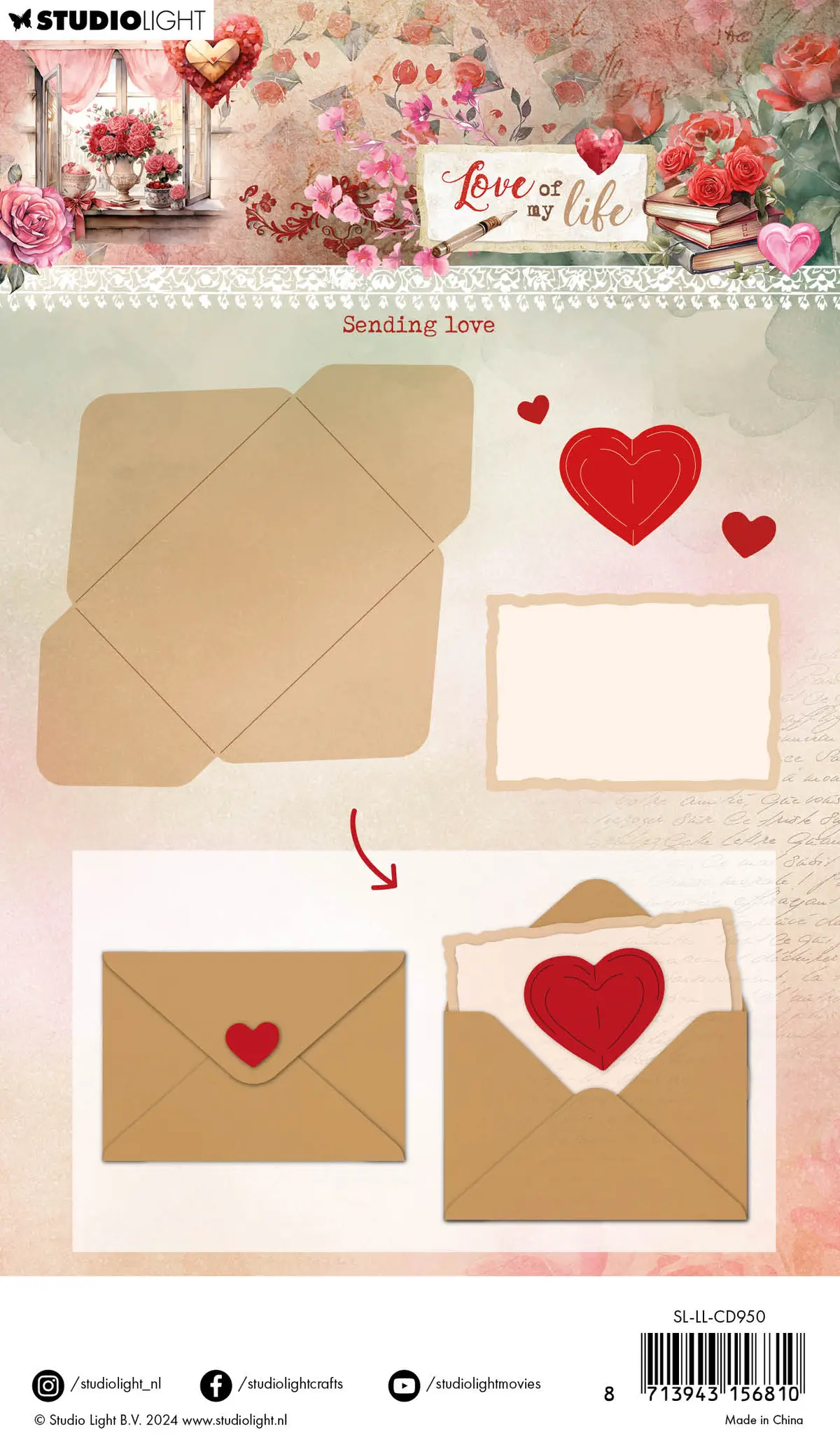Sl Cutting Die Sending Love Love Of My Life 6 Pc 2