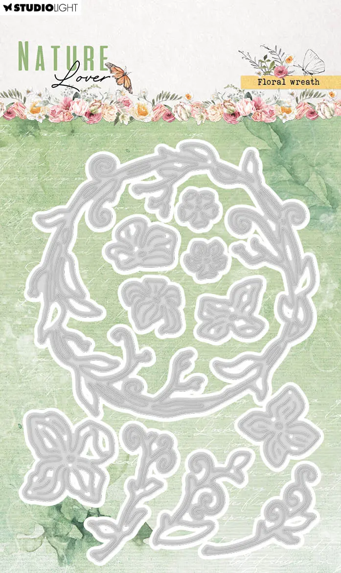 Sl Cutting Dies Floral Wreath Nature Lover 101X143x1mm 11 Pc Nr.771 1