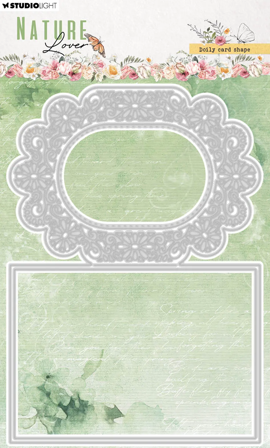 Sl Cutting Dies Doily Card Shape Nature Lover 148X210x1mm 4 Pc Nr.773 1