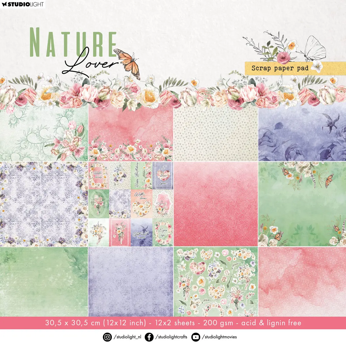 Sl Designer Scrap Paper Pad Nature Lover 1