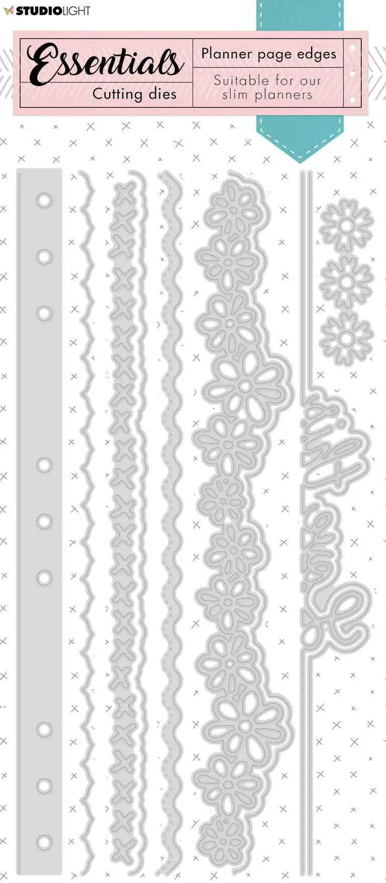 Sl Cutting Die Edges Long Flowers Planner Essentials 125X235x1mm 1 Pc Nr.110 1