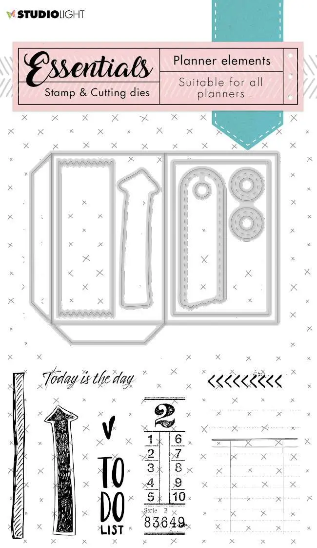Sl Stamp & Cutting Die Planner Elements Planner Essentials 110X140mm Nr.02 1