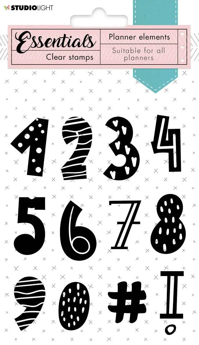 Sl Clear Stamp Numbers Planner Essentials 105X148mm Nr.05 1