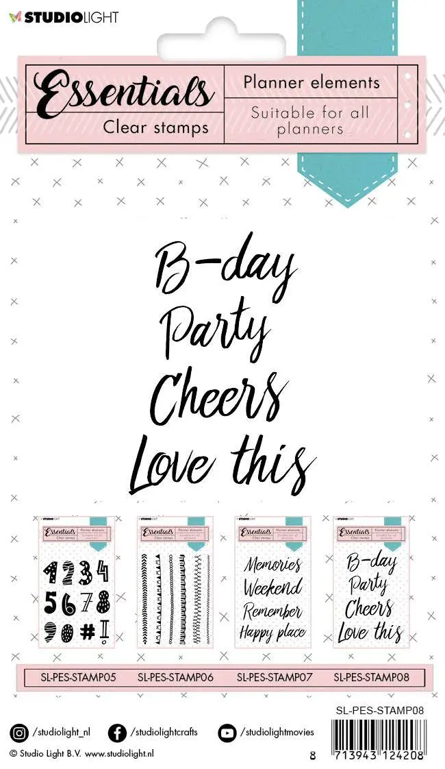 Sl Clear Stamp Text Party Planner Essentials 105X148mm Nr.08 2