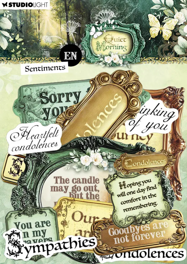 Sl Paper Elements Sentiments - En Quiet Morning 105X148x5mm 21 Pieces 1