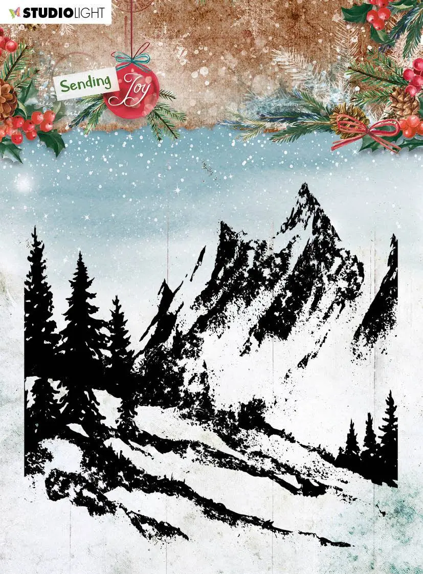 Sl Clear Stamp Background Landscape Sending Joy 140X140mm Nr.58 1