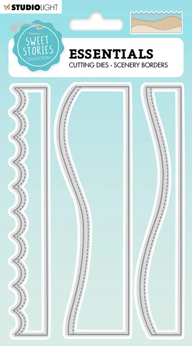 Ss Cutting Die Essentials Border Die Sweet Stories 205X114x1mm 3 Pc Nr.394 1
