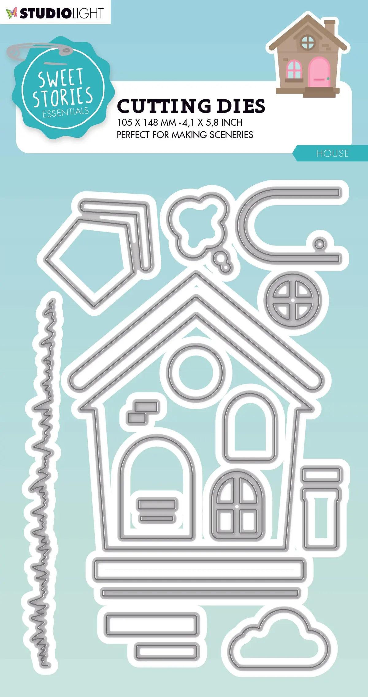 Sl Cutting Die Essentials House Sweet Stories 105X148x1mm 10 Pc Nr.512 1