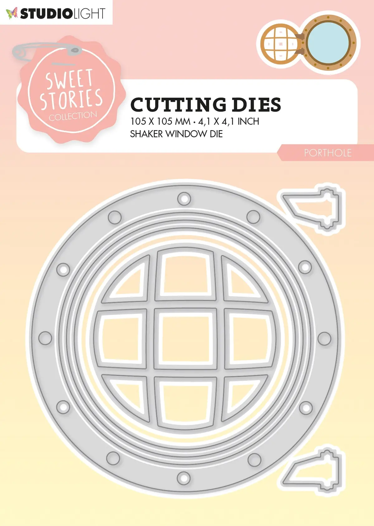 Sl Cutting Die Porthole Sweet Stories 105X105x1mm 7 Pc Nr.530 1