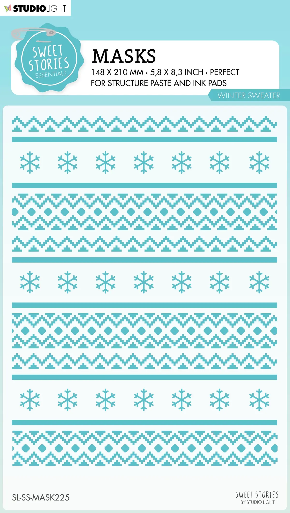 Sl Mask Winter Sweater Sweet Stories 150X210x1mm 1 Pc Nr.225 1
