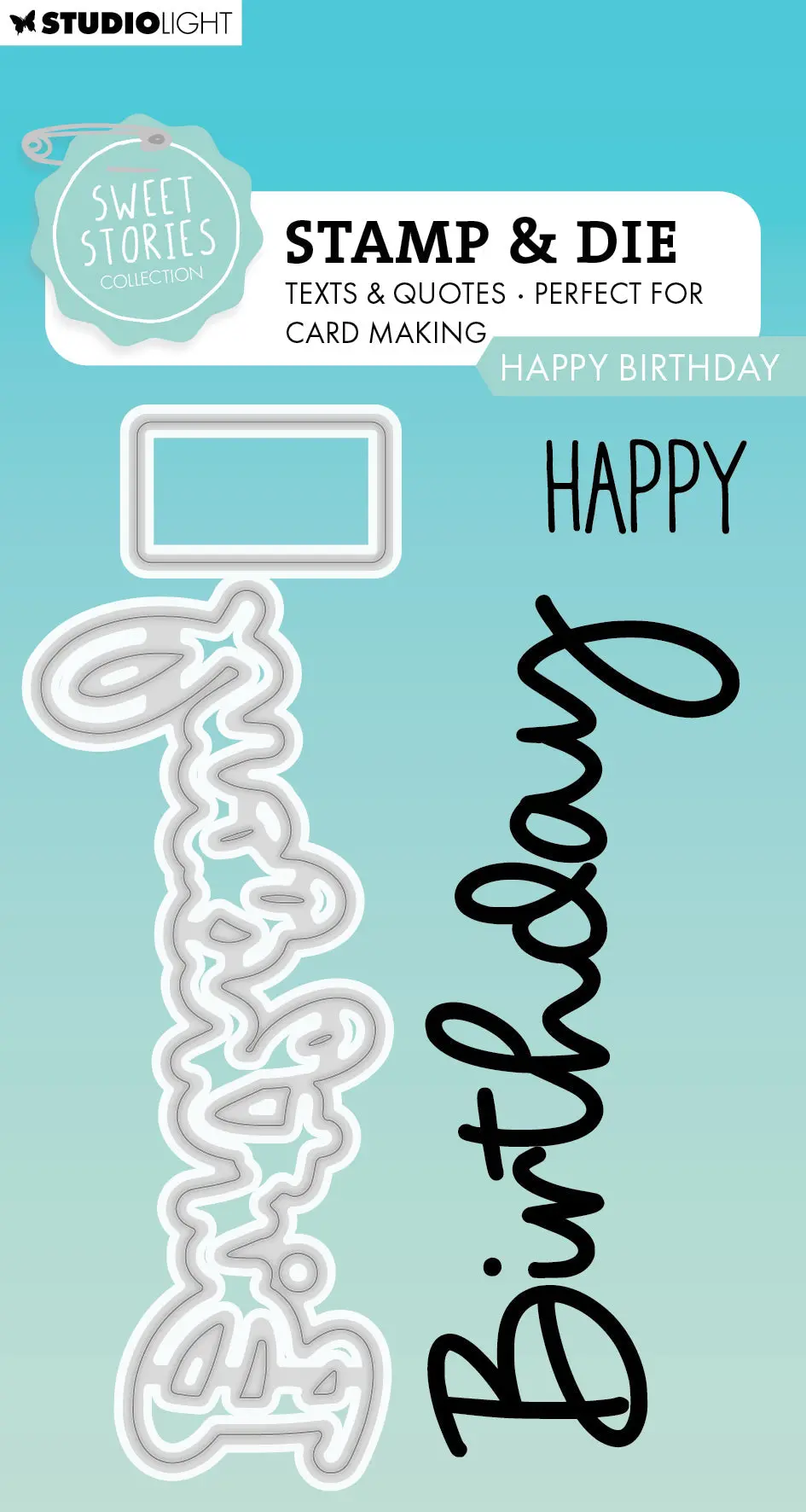Sl Stamp & Cutting Die Happy Birthday Sweet Stories 4 Pc 1