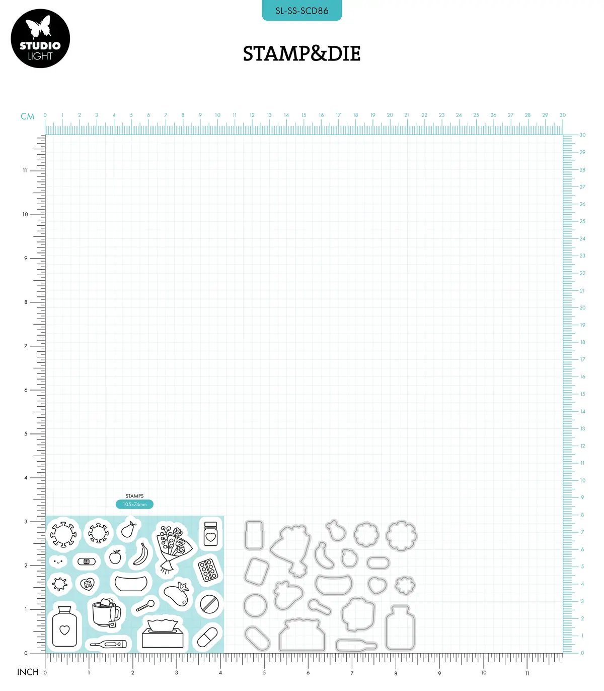 Sl Stamp & Cutting Die Get Well Sweet Stories 41 Pc 2