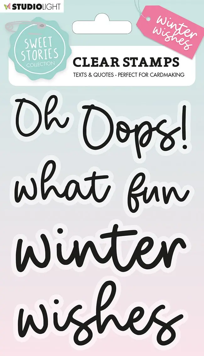 Ss Clear Stamp Quotes Large Winter Wishes Sweet Stories 105X148x3mm 1 Pc Nr.162 1