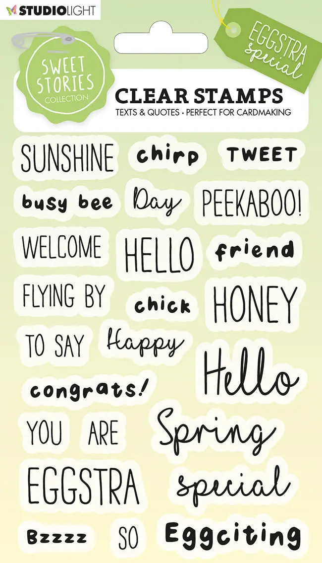 Ss Clear Stamp Quotes Small Eggstra Special Sweet Stories 105X148x3mm 24 Pc Nr.215 1