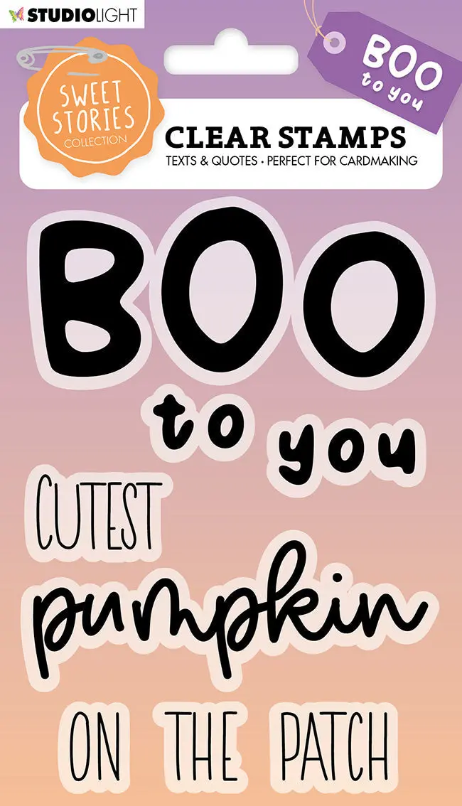 Ss Clear Stamp Quotes Large Boo To You Sweet Stories 148X105x3mm 8 Pc Nr.271 1