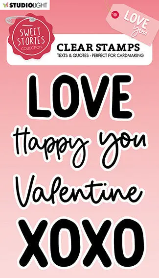 Sl Clear Stamp Quotes Large Love You Sweet Stories 148X105x3mm 5 Pc Nr.328 1