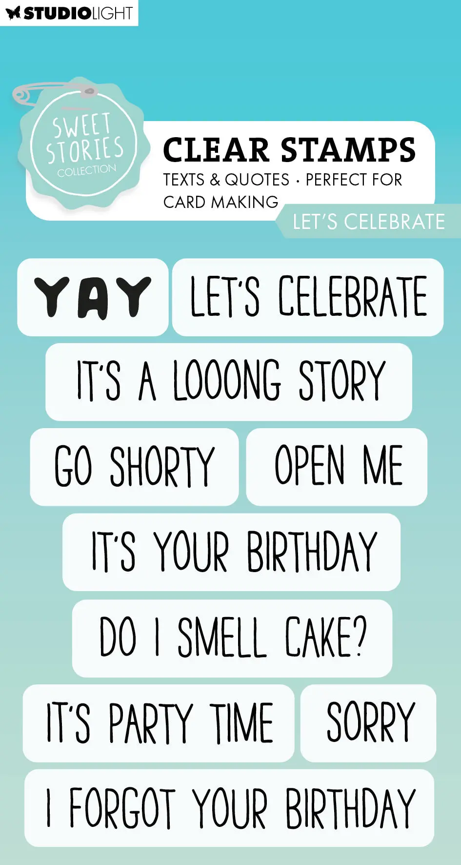 Sl Clear Stamp Let's Celebrate Sweet Stories 10 Pc 1