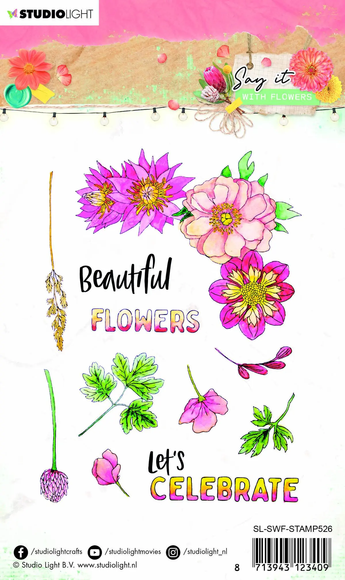 Clear Stamp Say It With Flowers 105X148mm Nr.526 2