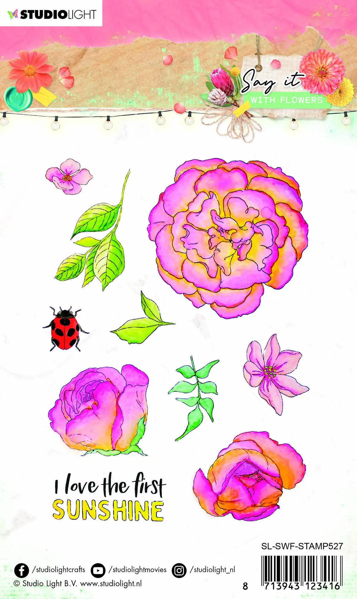 Clear Stamp Say It With Flowers 105X148mm Nr.527 2