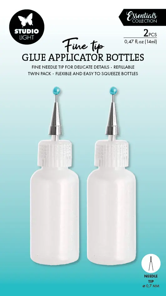 Sl Glue Application Bottles Ultra Fine Tip 14Ml Tools Essentials 2 Pc 1