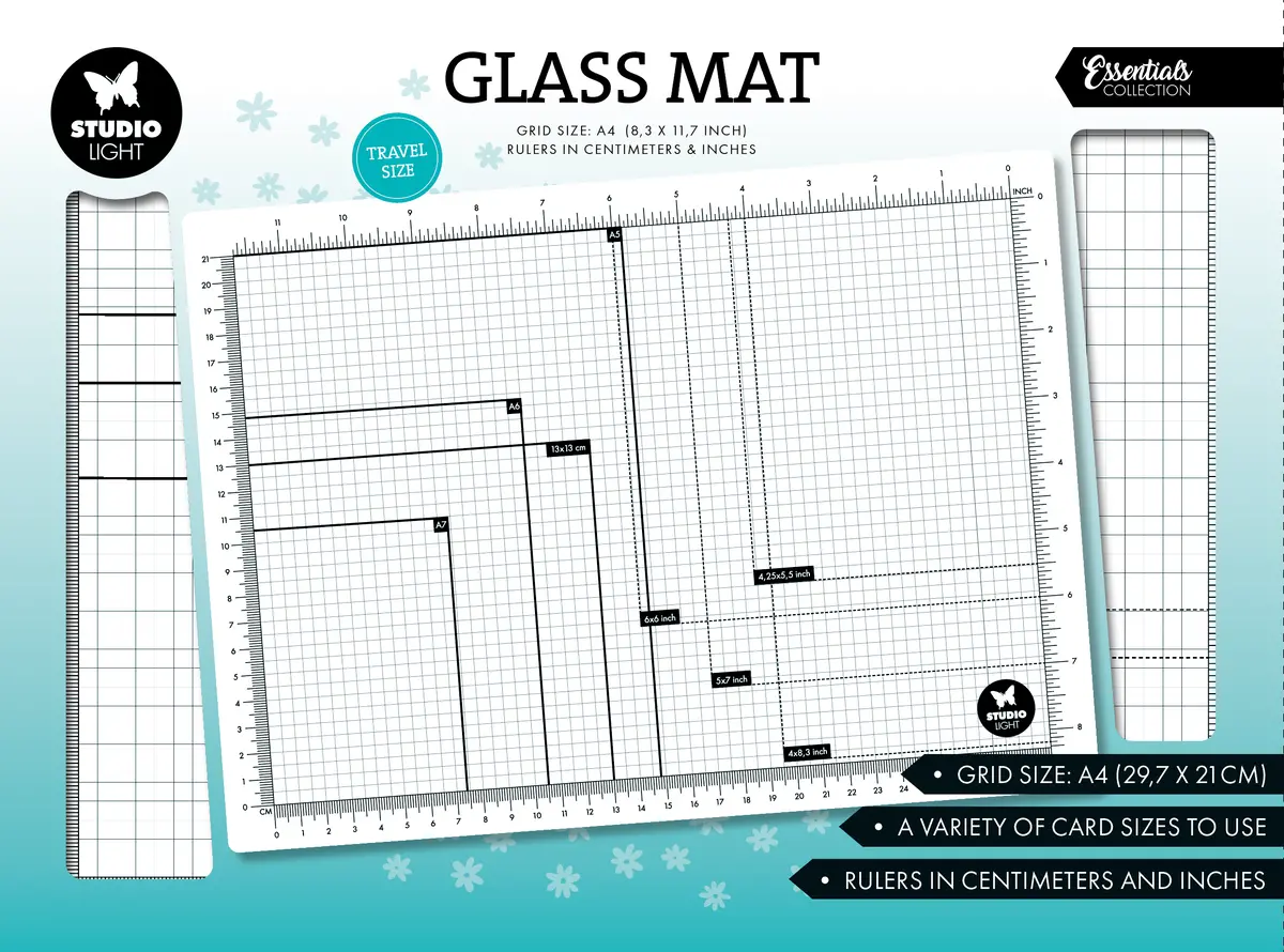 Sl Glass Mat A4, Non-Magnetic Essentials 1 Pieces 1