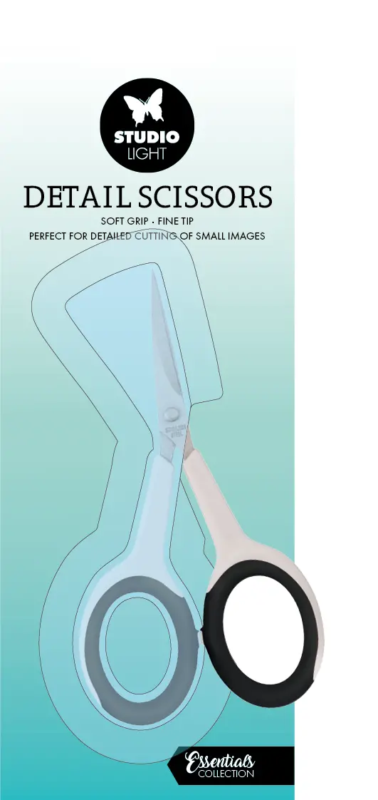 Sl Detail Scissor Soft Grip Fine Tip Essentials Tools 60X104x5mm 1 Pc Nr.01 1