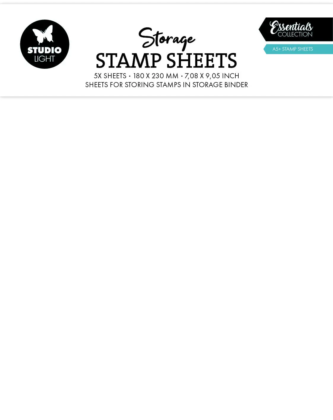 Sl Storage Stamp Sheet A5+ Sheet Essentials 5 Pc 1