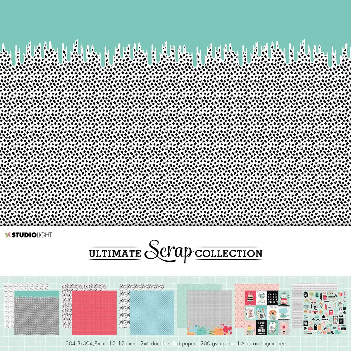 Sl Paperset Background Paper Ultimate Scrap Collection 304,8X304,8X3mm 12 Sh Nr.6 1