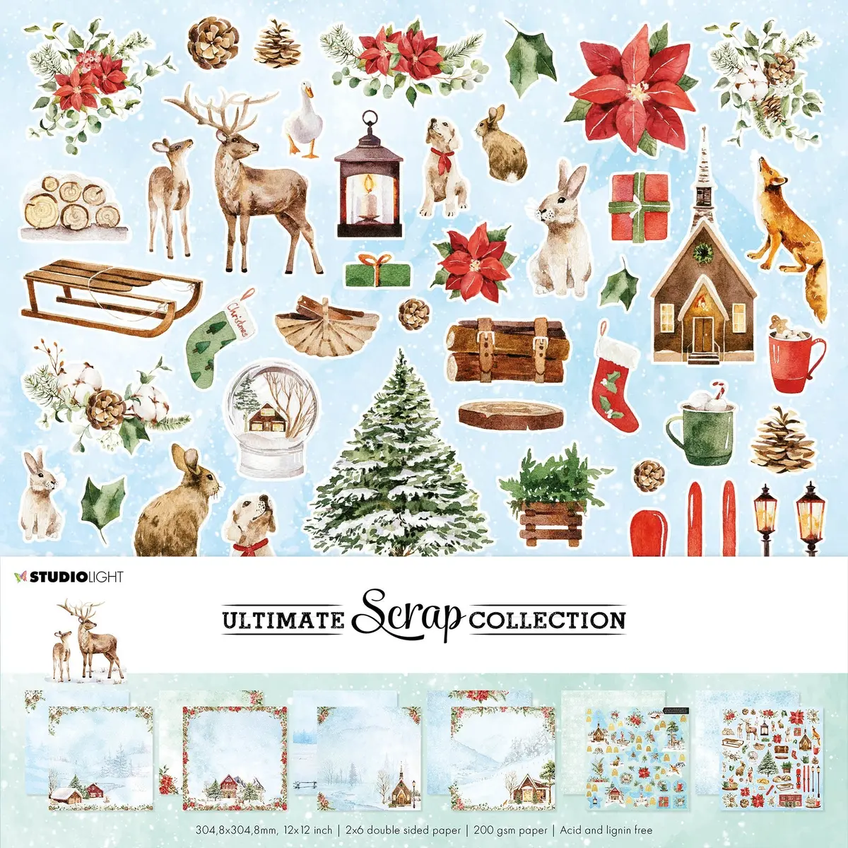 Sl Paper Set Christmas Ultimate Scrap Collection 304.8X304.8X3mm 12 Sh Nr.29 1