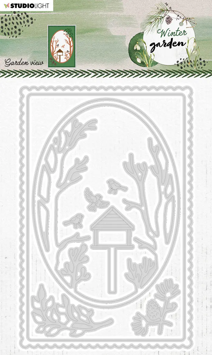 Sl Cutting Die Garden View Winter Garden 97X147x1mm 1 Pc Nr. 151 1