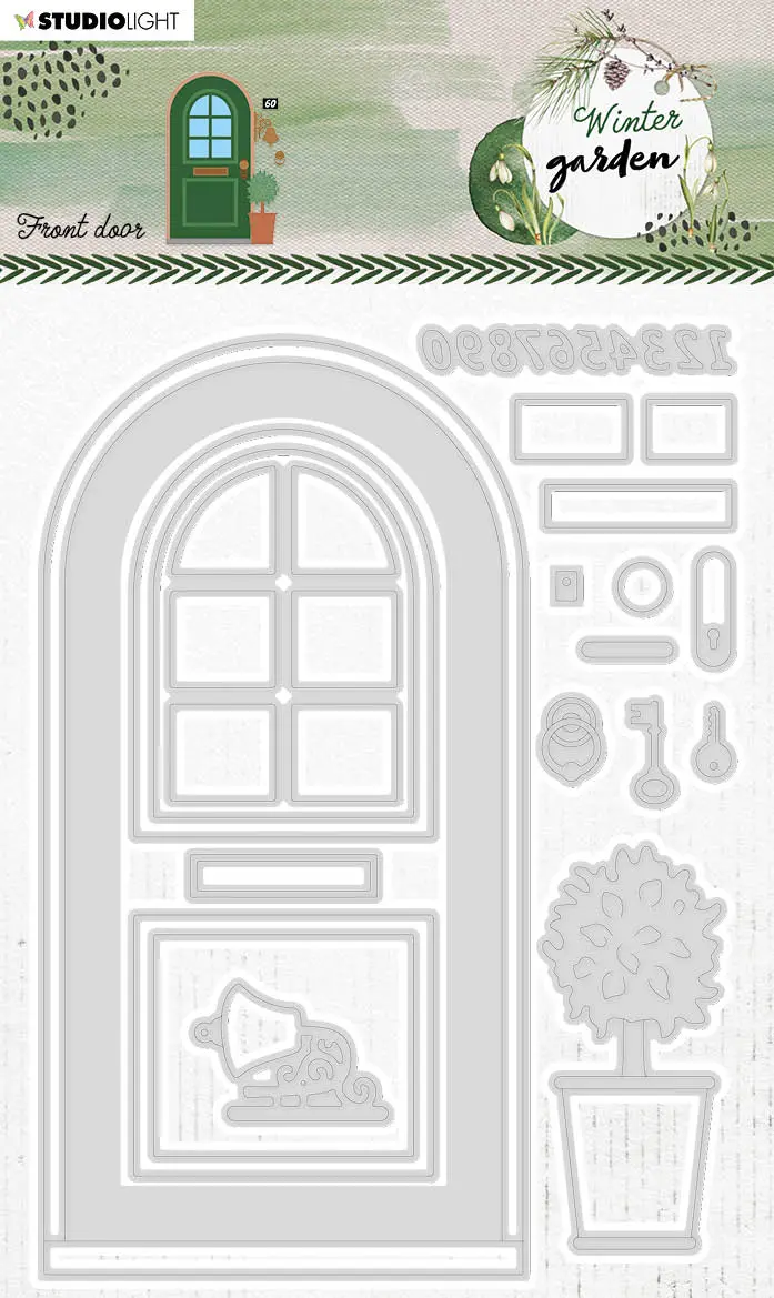 Sl Cutting Die Front Door Winter Garden 106X146x1mm 1 Pc Nr. 152 1