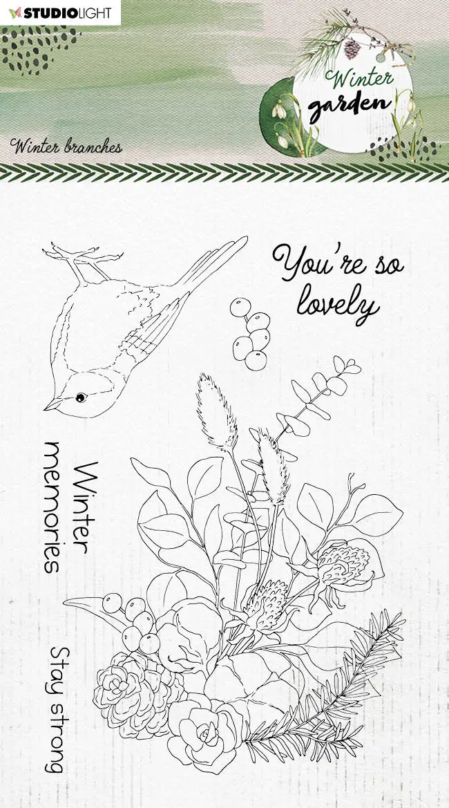 Sl Clear Stamp Winter Branches Winter Garden 105X148x3mm 1 Pc Nr. 160 1