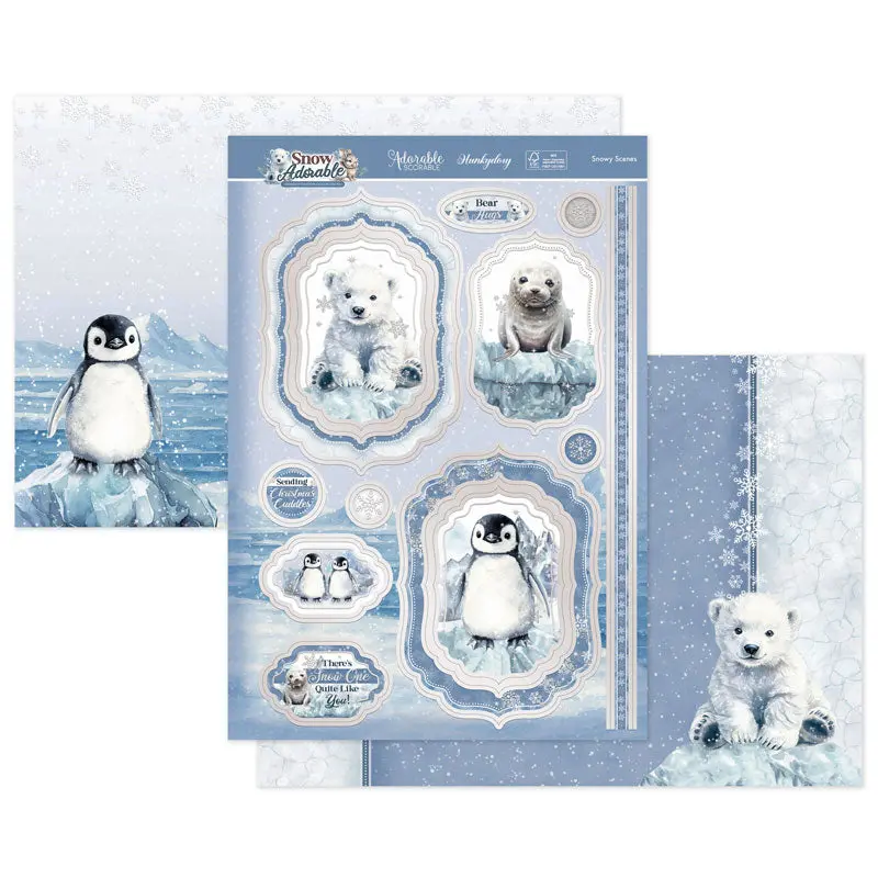 Snowy Scenes Luxury Topper Set 1