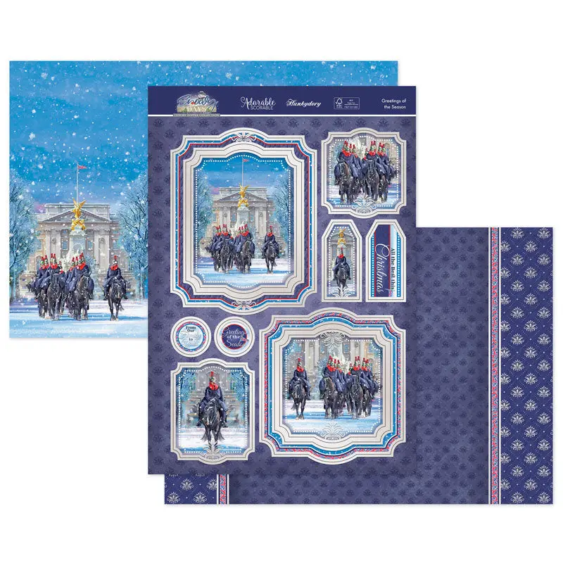 Greetings Of The Season Luxury Topper Set 1