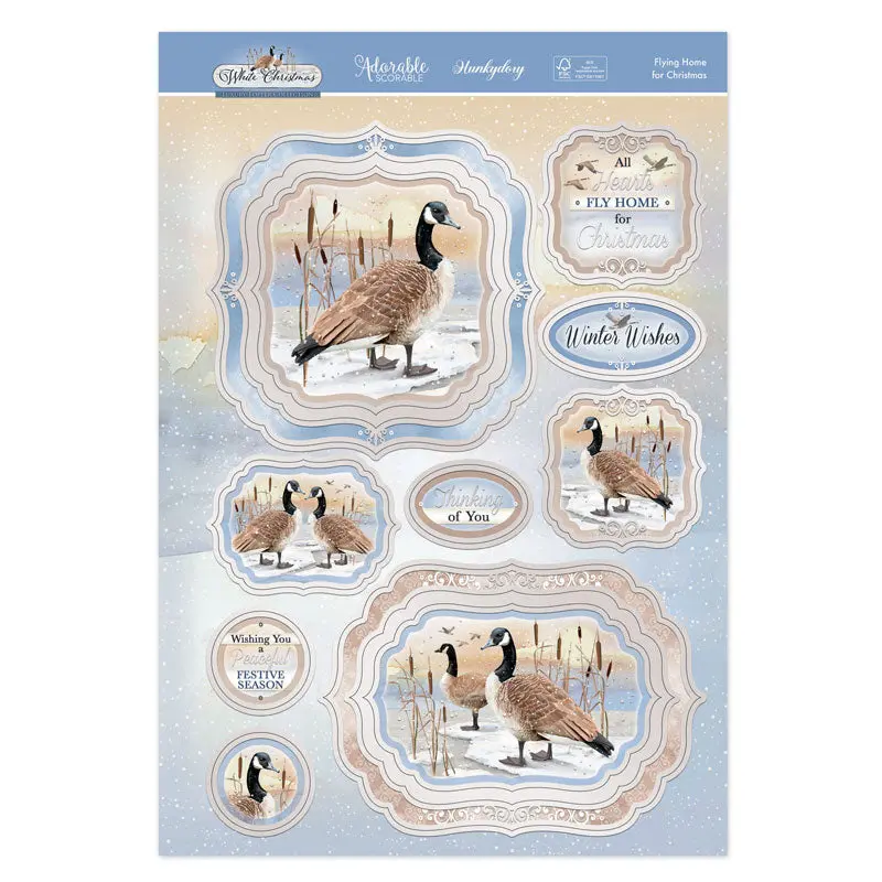 Flying Home For Christmas Luxury Topper Set 2