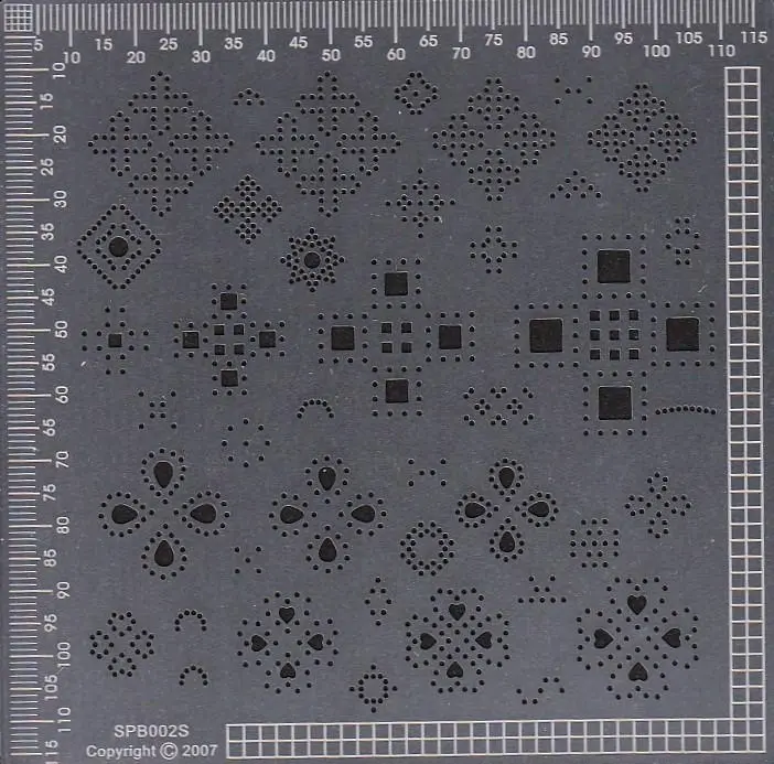 Ecstasy Crafts Exclusive Template Small - Different Shape Patterns 1