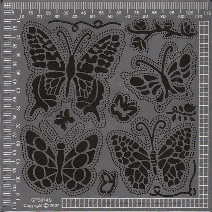 Ecstasy Crafts Exclusive Templates Small -Butterflies 1