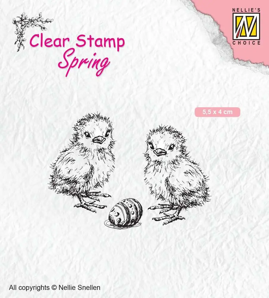 Clear Stamps Spring Chicken And Easter Egg 1
