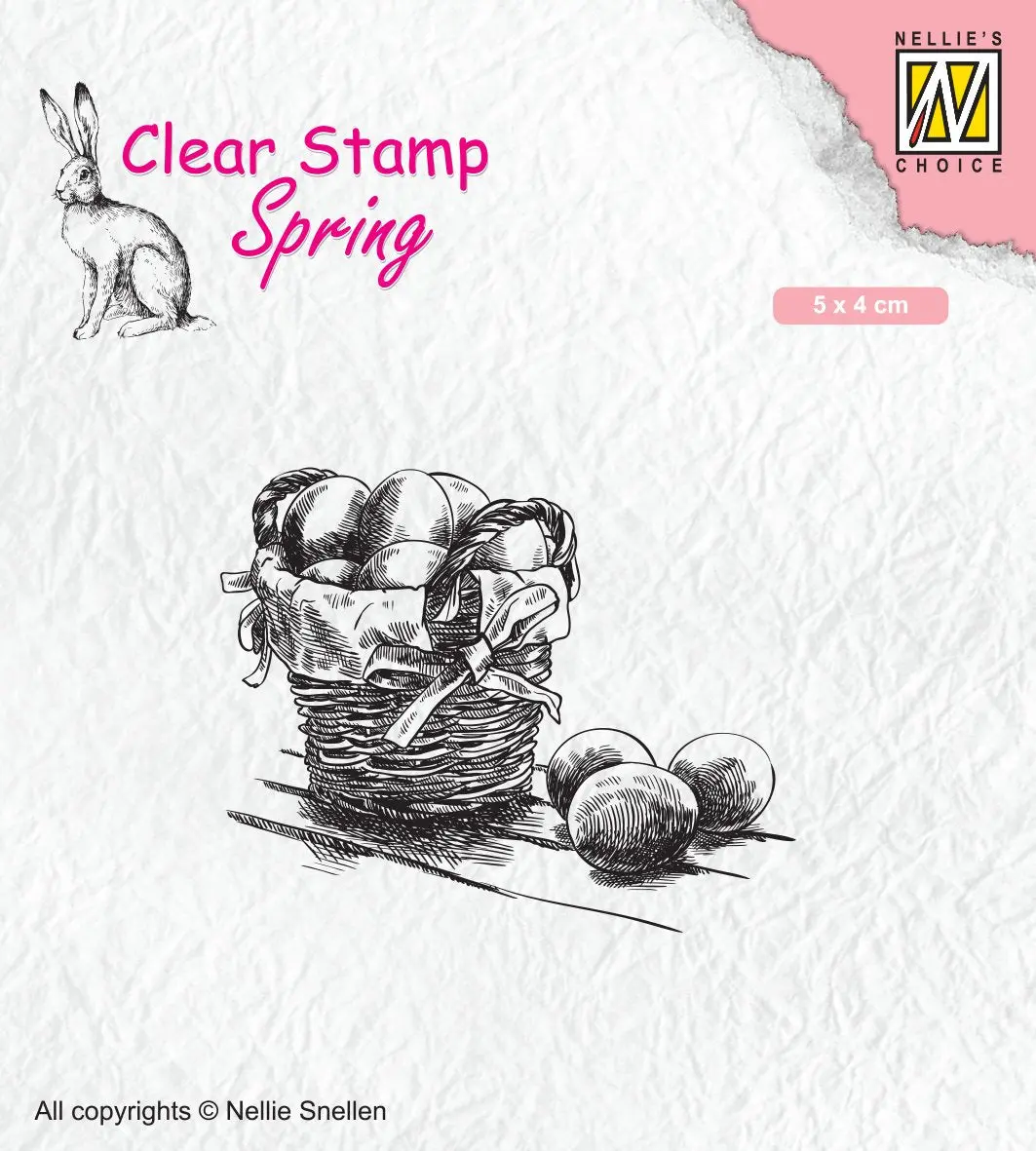 Clear Stamp Spring Easter Eggs 1