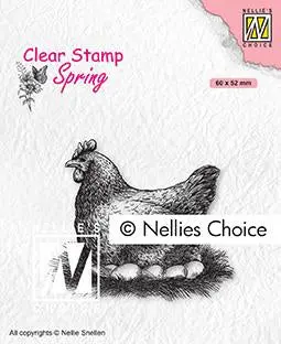 Clear Stamp Spring Mother Hen 1