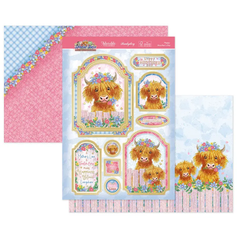 Happy Moo-Ther's Day Luxury Topper Set 1