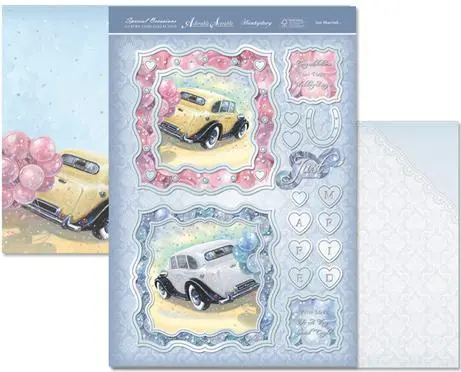 Special Occasions Individual Topper-Just Married. 1