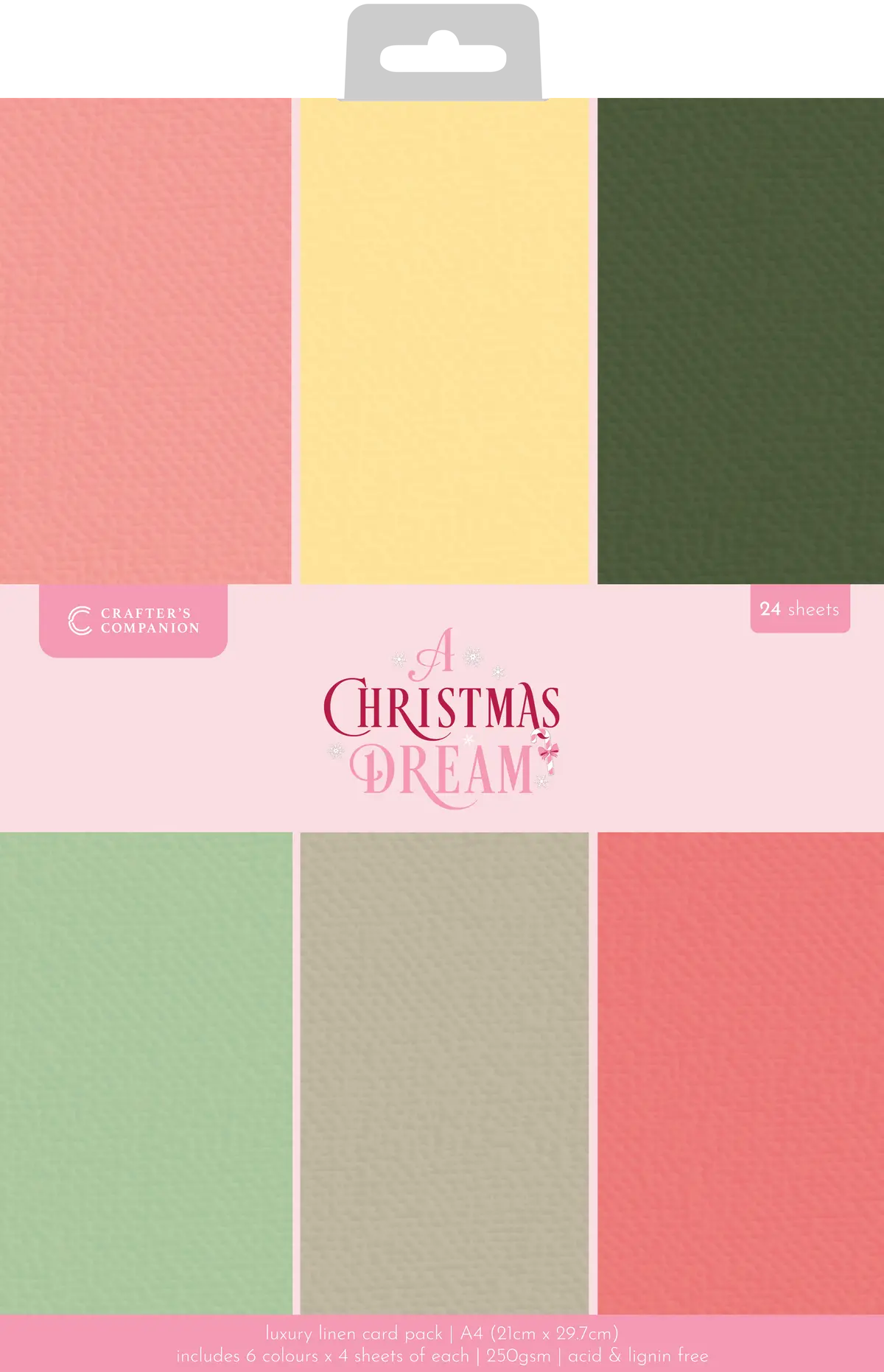 Sara Signature A Christmas Dream Luxury Linen Card - A4 1