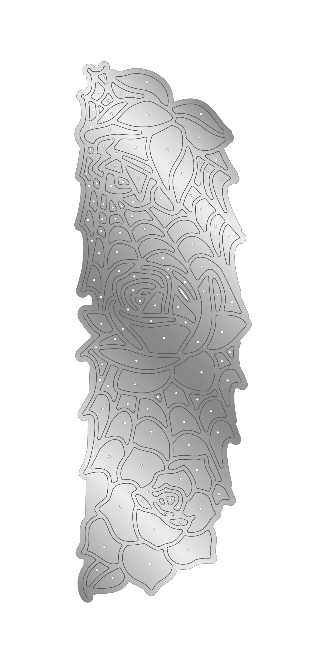 Sara Signature Thorn & Bloom Metal Die Edge'able - Midnight Rose Filigree 2