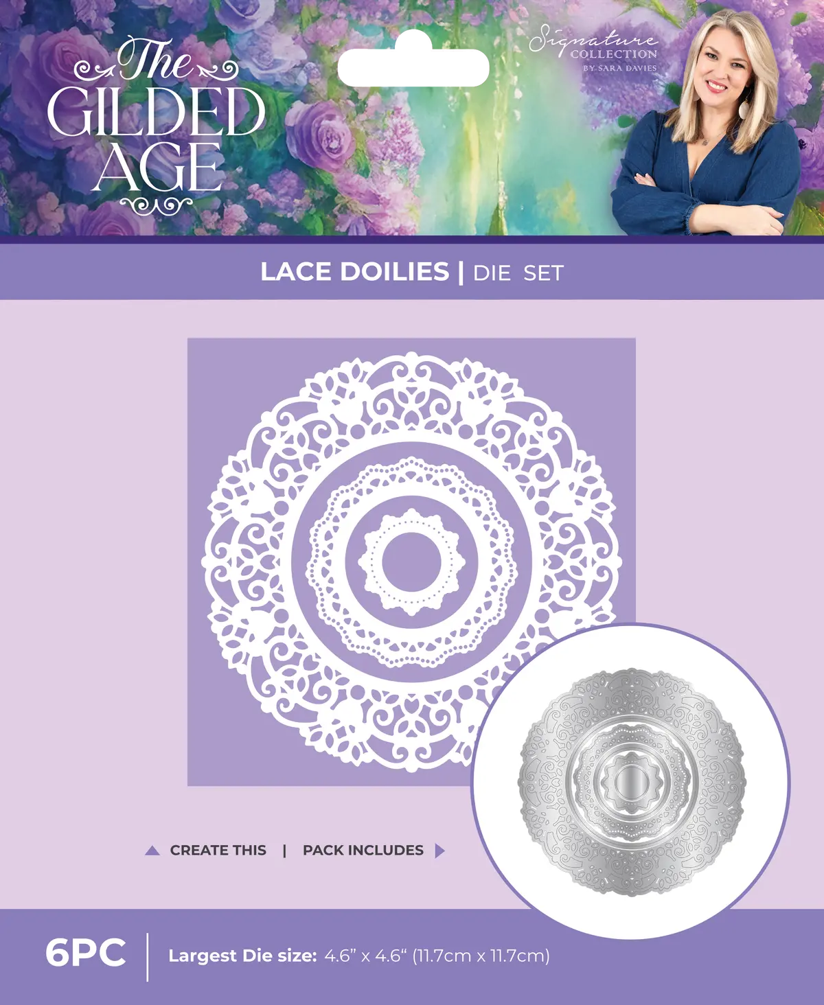 Sara Signature The Gilded Age Metal Dies - Lace Doilies 1