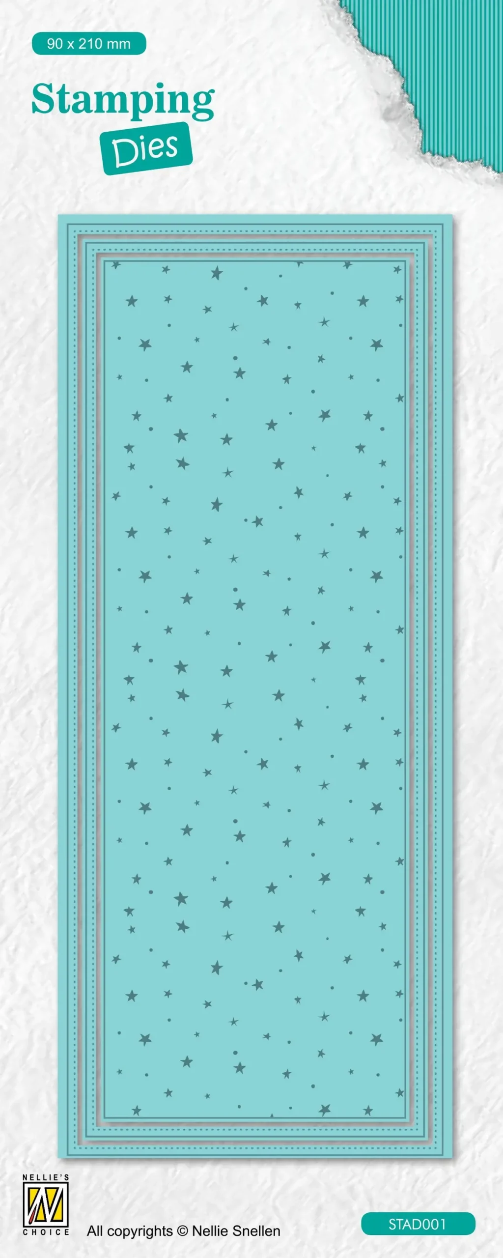 Nellie's Choice Stamping Die Slimline -  Dots & Stars 1