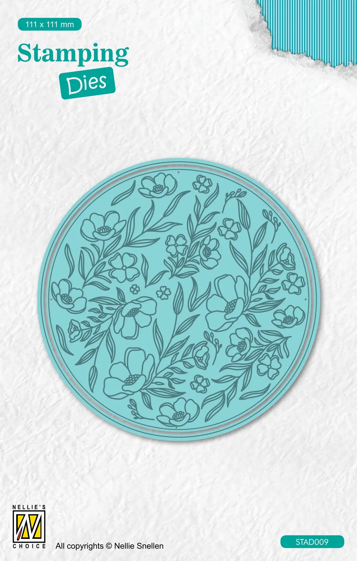 Nellie's Choice Stamping Die Round - Flowers 1