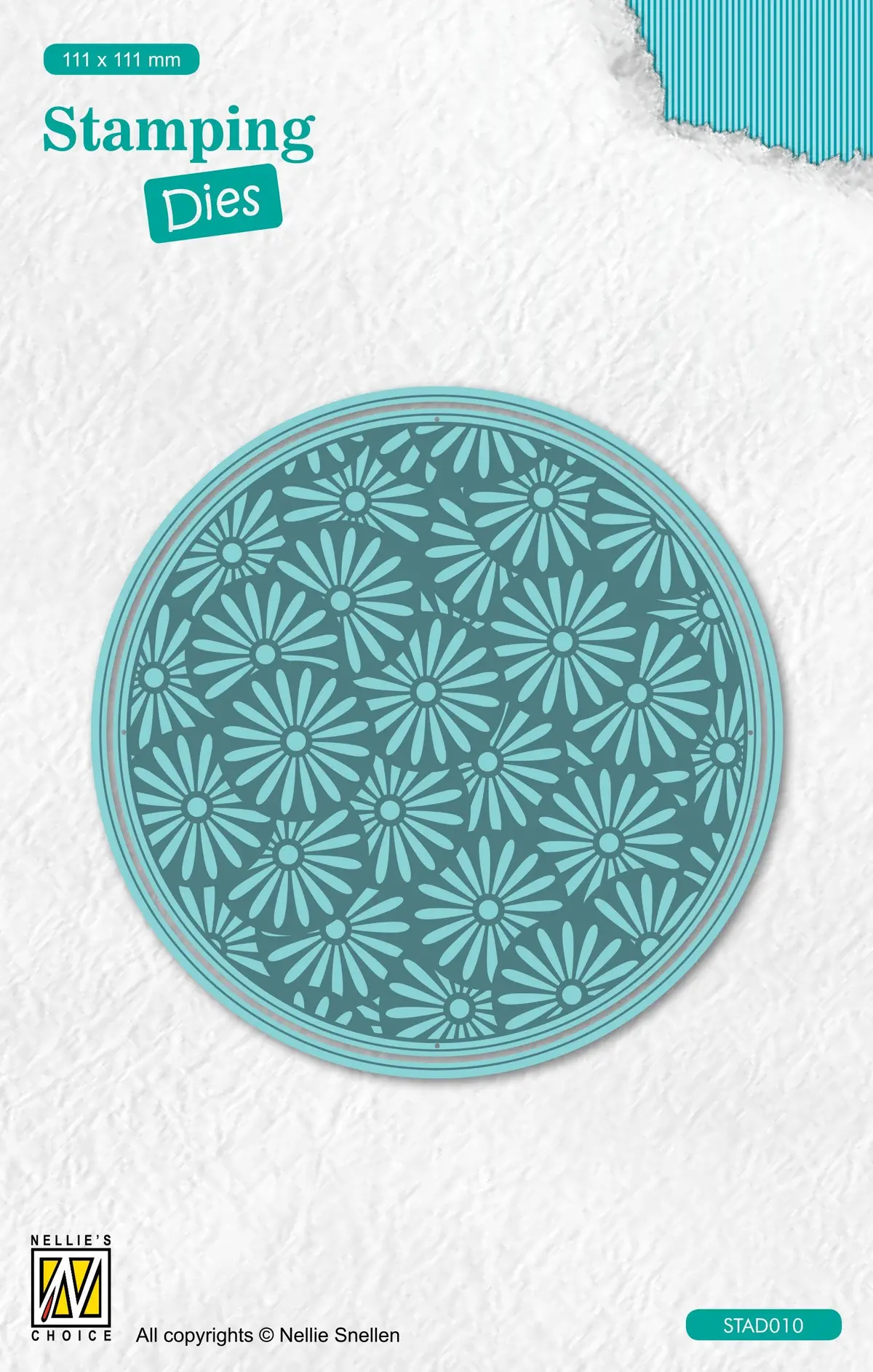 Nellie's Choice Stamping Die Round - Margerites 1