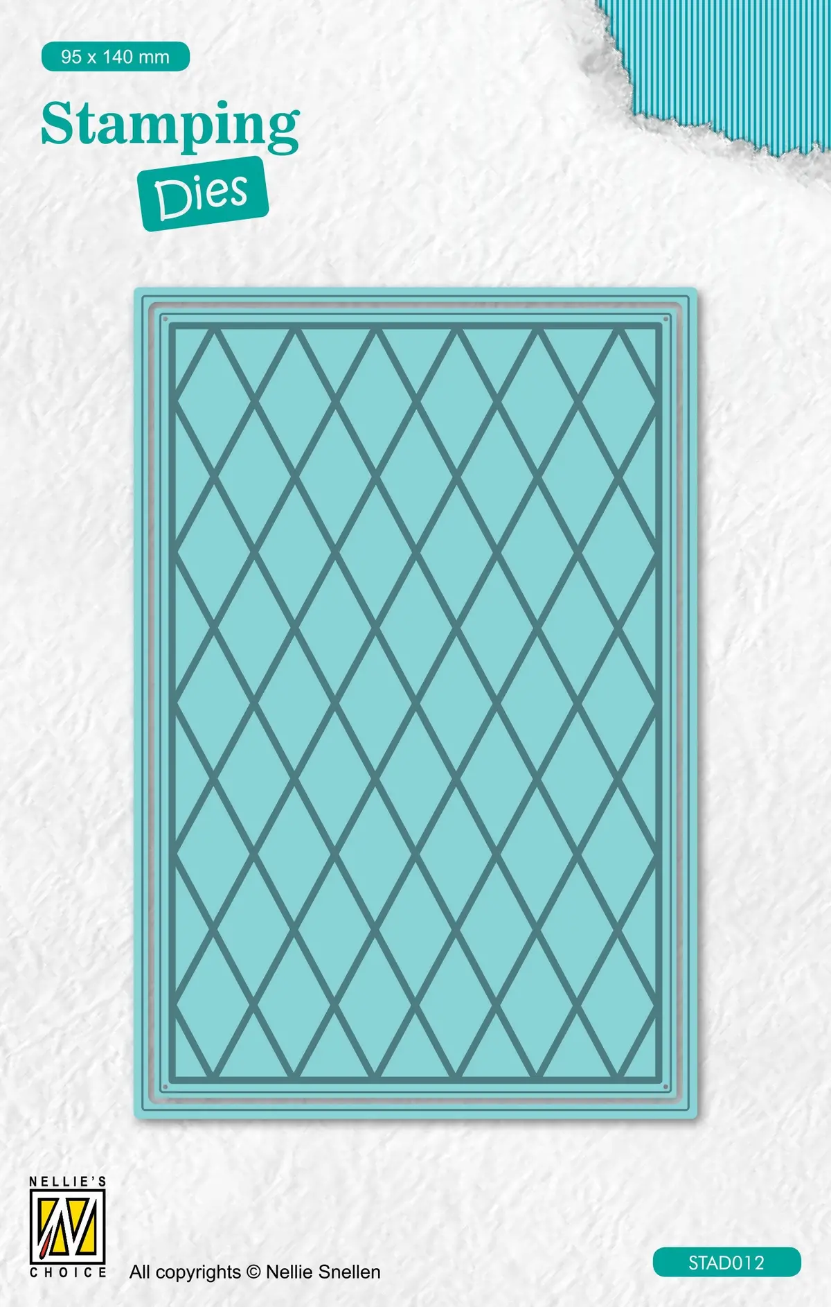 Nellie's Choice Stamping Die Rectangle - Lattice 1