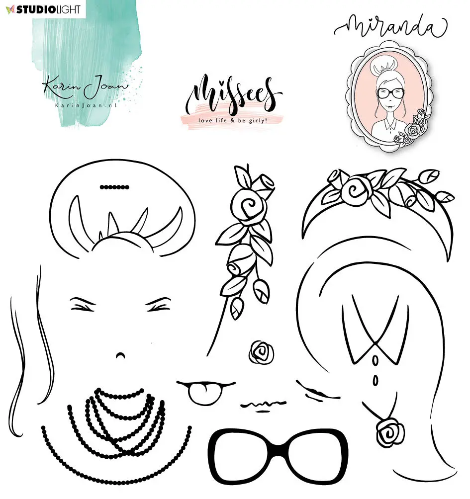 Karin Joan Clear Stamp Miranda Missees Collection 160X120mm Nr.07 1